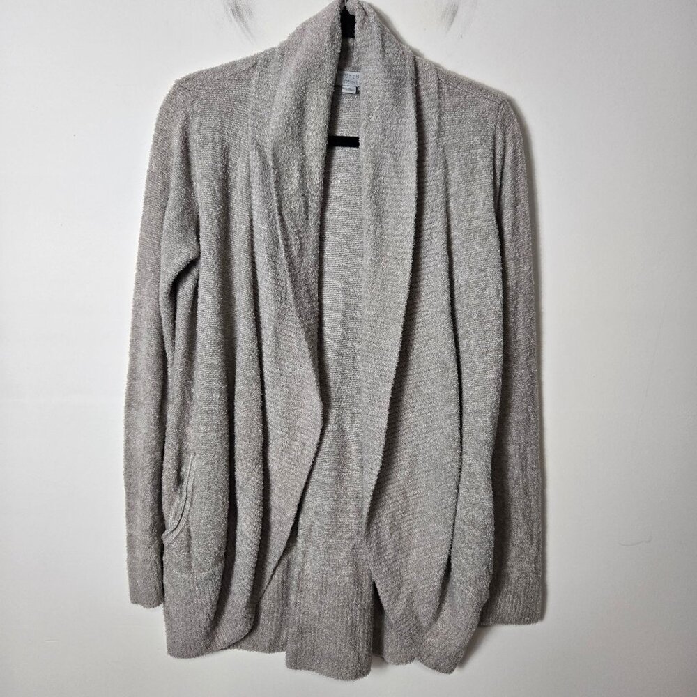 Barefoot Dreams Size M Cozychic Lite Circle Cardigan in Taupe Gray